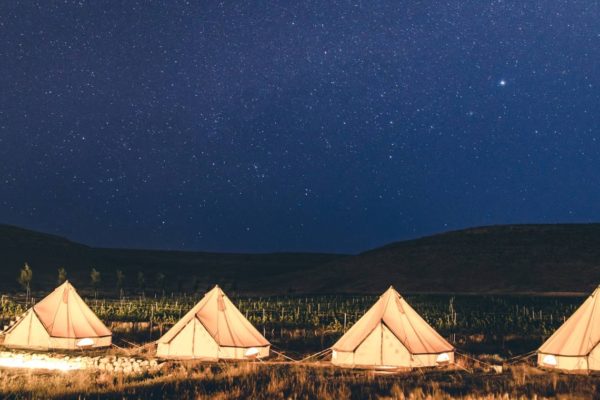 pop up glamping in the desert israel