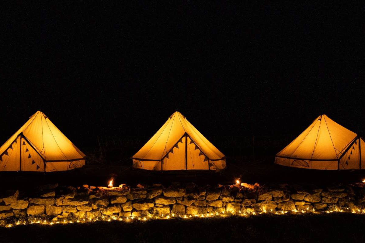 glamping israel in the desert